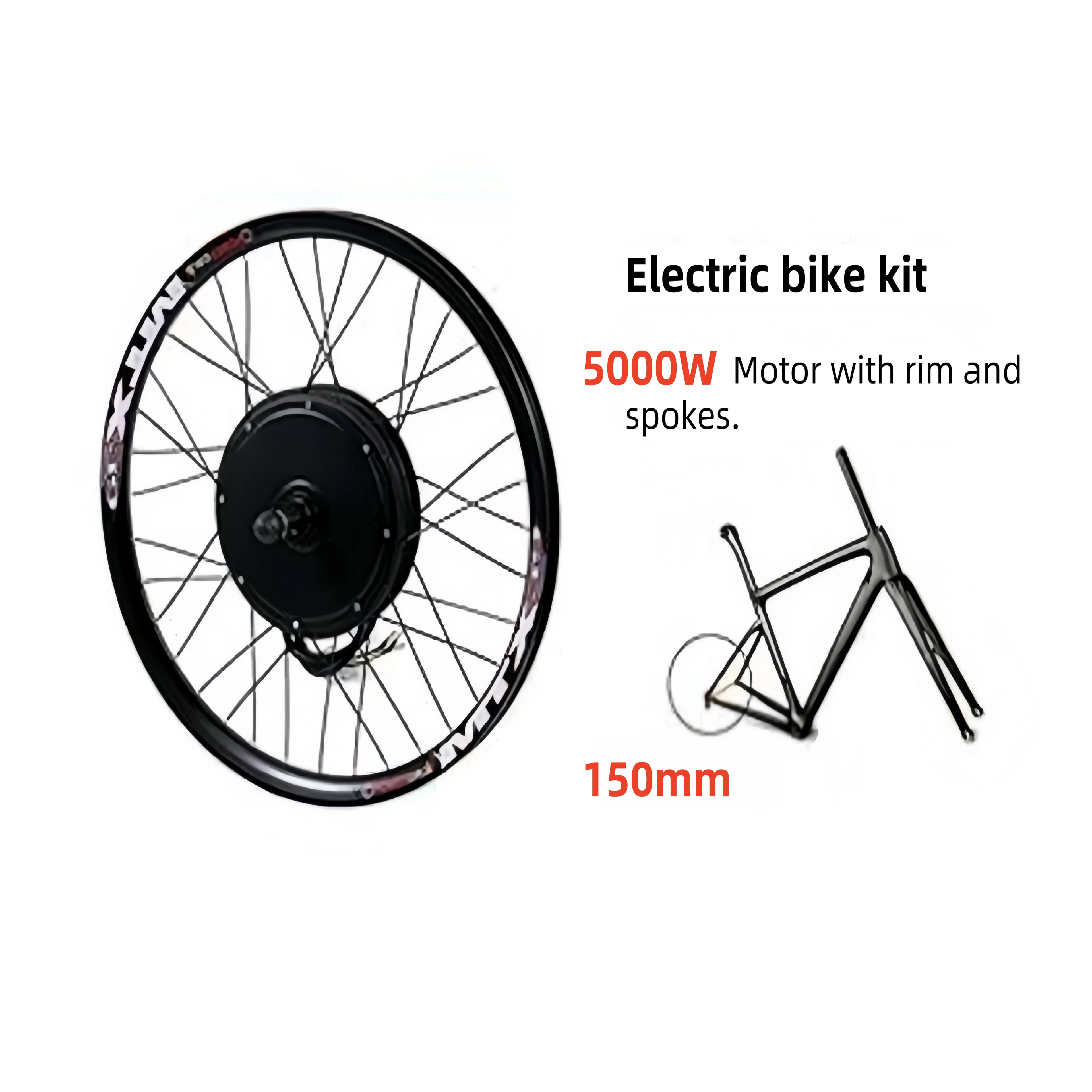 Conversion Kit 72V 5000W 24”-29” ohne Akku